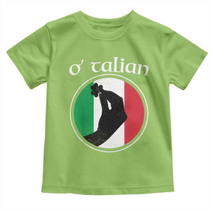 Funny O'Talian Toddler T Shirt St Patrick's Day Italian Pinched Fingers Shamrock TS11 Lime Print Your Wear