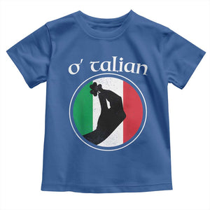 Funny O'Talian Toddler T Shirt St Patrick's Day Italian Pinched Fingers Shamrock TS11 Royal Blue Print Your Wear