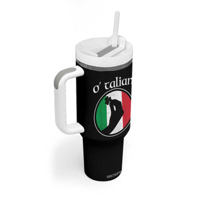 Funny O'Talian Tumbler With Handle St Patrick's Day Italian Pinched Fingers Shamrock TS11 Print Your Wear