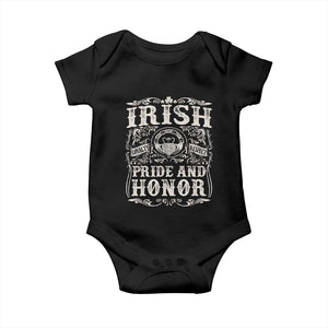 Irish Pride And Honor Baby Onesie Vintage Claddagh Ring Celtic Knot TS11 Black Print Your Wear
