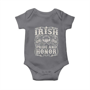 Irish Pride And Honor Baby Onesie Vintage Claddagh Ring Celtic Knot TS11 Charcoal Print Your Wear