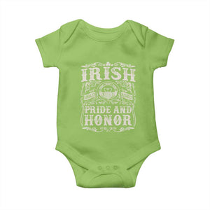 Irish Pride And Honor Baby Onesie Vintage Claddagh Ring Celtic Knot TS11 Lime Print Your Wear