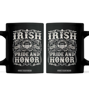 Irish Pride And Honor Coffee Mug Vintage Claddagh Ring Celtic Knot TS11 Black Print Your Wear