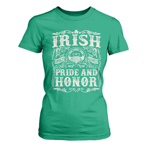 Irish Pride And Honor T Shirt For Women Vintage Claddagh Ring Celtic Knot TS11 Irish Green Print Your Wear