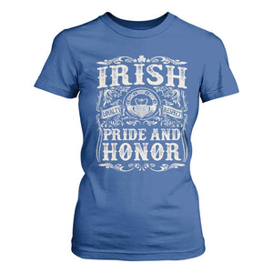 Irish Pride And Honor T Shirt For Women Vintage Claddagh Ring Celtic Knot TS11 Royal Blue Print Your Wear