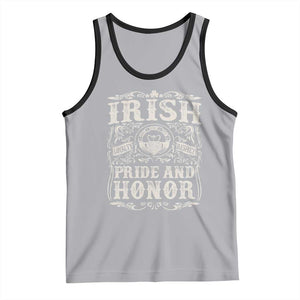 Irish Pride And Honor Tank Top Vintage Claddagh Ring Celtic Knot TS11 Athletic Heather Black Print Your Wear