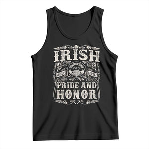 Irish Pride And Honor Tank Top Vintage Claddagh Ring Celtic Knot TS11 Black Print Your Wear
