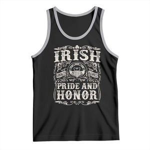 Irish Pride And Honor Tank Top Vintage Claddagh Ring Celtic Knot TS11 Black Athletic Heather Print Your Wear