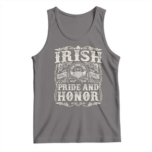 Irish Pride And Honor Tank Top Vintage Claddagh Ring Celtic Knot TS11 Deep Heather Print Your Wear