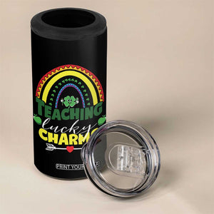 Funny St Patrick's Day Teacher 4 in 1 Can Cooler Tumbler Teaching Lucky Charms TS11 Print Your Wear