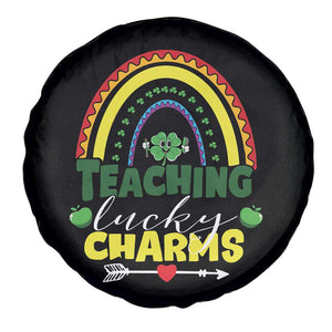 Funny St Patrick's Day Teacher Spare Tire Cover Teaching Lucky Charms TS11 Print Your Wear