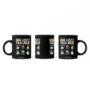 Funny St Patrick's Day Irish Teacher Coffee Mug One Lucky Teacher Lucky Era Shamrock TS11 Print Your Wear