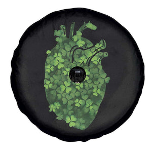 Funny St Patrick's Day Shamrock Heart Cardiac Nurse Anatomy Spare Tire Cover TS11 Print Your Wear