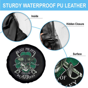 Funny Irish Pirate Full Of Blarrney Kiss Me For Good Luck Spare Tire Cover St Patrick's Day TS11 Print Your Wear