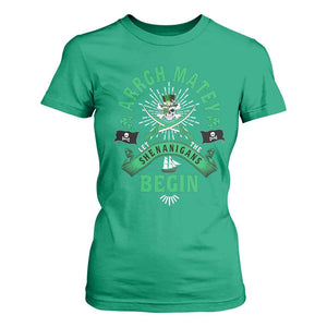 Funny St Patrick's Day Pirate T Shirt For Women Arrgh Matey Let The Shenanigans Begin Shamrock TS11 Irish Green Print Your Wear