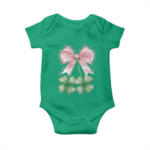 Not Lucky Just Blessed Baby Onesie Blessed Christian Shamrocks St Patricks Day Coquette TS11 Irish Green Print Your Wear