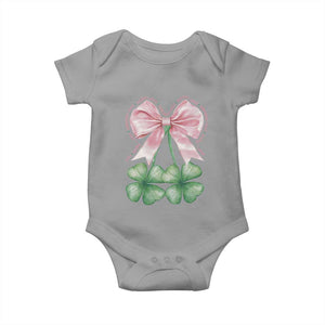 Not Lucky Just Blessed Baby Onesie Blessed Christian Shamrocks St Patricks Day Coquette TS11 Sport Gray Print Your Wear
