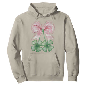 Not Lucky Just Blessed Hoodie Blessed Christian Shamrocks St Patricks Day Coquette TS11 Sand Print Your Wear