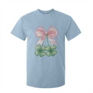 Not Lucky Just Blessed T Shirt For Kid Blessed Christian Shamrocks St Patricks Day Coquette TS11 Light Blue Print Your Wear
