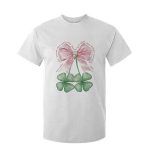 Not Lucky Just Blessed T Shirt For Kid Blessed Christian Shamrocks St Patricks Day Coquette TS11 White Print Your Wear
