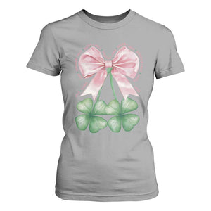 Not Lucky Just Blessed T Shirt For Women Blessed Christian Shamrocks St Patricks Day Coquette TS11 Sport Gray Print Your Wear