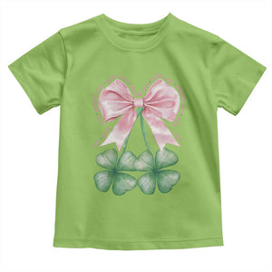 Not Lucky Just Blessed Toddler T Shirt Blessed Christian Shamrocks St Patricks Day Coquette TS11 Lime Print Your Wear