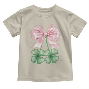 Not Lucky Just Blessed Toddler T Shirt Blessed Christian Shamrocks St Patricks Day Coquette TS11 Sand Print Your Wear