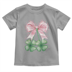 Not Lucky Just Blessed Toddler T Shirt Blessed Christian Shamrocks St Patricks Day Coquette TS11 Sport Gray Print Your Wear