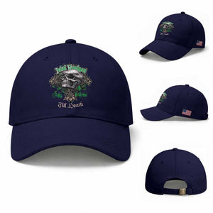 Funny Irish Pride Baseball Cap Irish Hooligan Stay True Till Death Flat Cap Skull TS11 Baseball Cap Universal Fit Dark Blue Print Your Wear