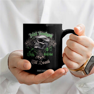 Funny Irish Pride Coffee Mug Irish Hooligan Stay True Till Death Flat Cap Skull TS11 Print Your Wear