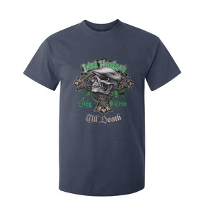 Funny Irish Pride T Shirt For Kid Irish Hooligan Stay True Till Death Flat Cap Skull TS11 Navy Print Your Wear
