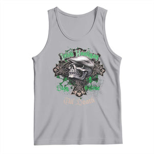 Funny Irish Pride Tank Top Irish Hooligan Stay True Till Death Flat Cap Skull TS11 Athletic Heather Print Your Wear