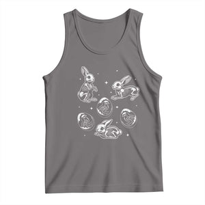 Funny Easter Day Spooky Bunny Chicks Skeleton Tank Top TS11 Deep Heather Print Your Wear