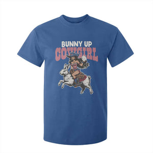 Funny Easter Day Western T Shirt For Kid Bunny Up Cowgirl Country Bunny TS11 Royal Blue Print Your Wear