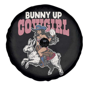 Funny Easter Day Western Spare Tire Cover Bunny Up Cowgirl Country Bunny TS11 Print Your Wear
