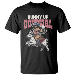 Funny Easter Day Western T Shirt Bunny Up Cowgirl Country Bunny TS11 Black Print Your Wear