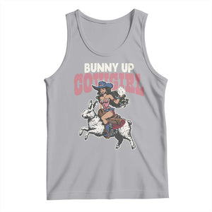 Funny Easter Day Western Tank Top Bunny Up Cowgirl Country Bunny TS11 Athletic Heather Print Your Wear
