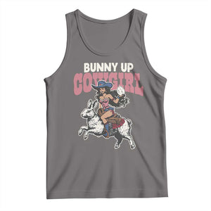 Funny Easter Day Western Tank Top Bunny Up Cowgirl Country Bunny TS11 Deep Heather Print Your Wear