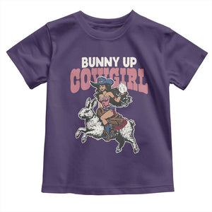 Funny Easter Day Western Toddler T Shirt Bunny Up Cowgirl Country Bunny TS11 Purple Print Your Wear