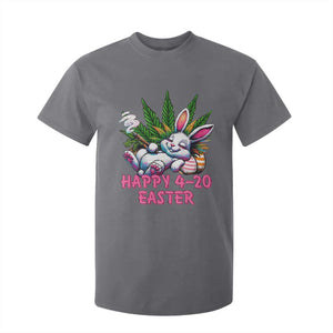 Funny Easter Day Cannabis Weed T Shirt For Kid Happy 420 Easter Bunny TS11 Charcoal Print Your Wear