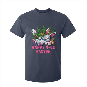 Funny Easter Day Cannabis Weed T Shirt For Kid Happy 420 Easter Bunny TS11 Navy Print Your Wear