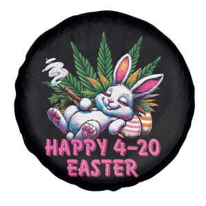 Funny Easter Day Cannabis Weed Spare Tire Cover Happy 420 Easter Bunny TS11 Print Your Wear