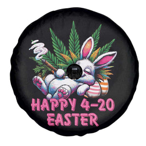 Funny Easter Day Cannabis Weed Spare Tire Cover Happy 420 Easter Bunny TS11 Print Your Wear