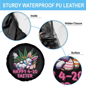 Funny Easter Day Cannabis Weed Spare Tire Cover Happy 420 Easter Bunny TS11 Print Your Wear