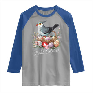 Funny Swedish Easter Day Raglan Shirt Glad Pask Easter Eggs Cuckoo Bird TS11 Sport Gray Royal Print Your Wear