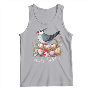 Funny Swedish Easter Day Tank Top Glad Pask Easter Eggs Cuckoo Bird TS11 Athletic Heather Print Your Wear