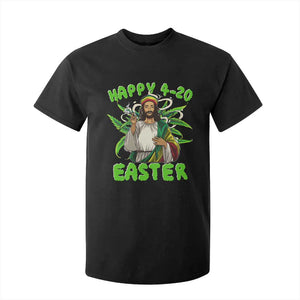 Funny Easter Day Christian Weed T Shirt For Kid Happy 420 Easter Jesus Smokes Stoner TS11 Black Print Your Wear