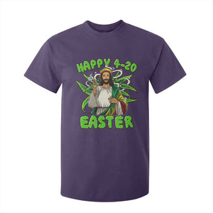 Funny Easter Day Christian Weed T Shirt For Kid Happy 420 Easter Jesus Smokes Stoner TS11 Purple Print Your Wear