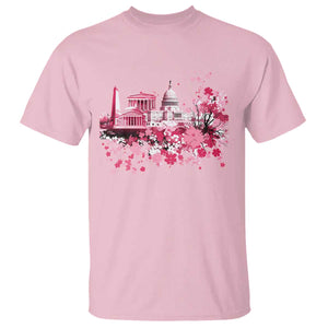 Washington DC Cherry Blossoms T Shirt Capitol Building Monuments Memorials Sakura TS11 Light Pink Print Your Wear