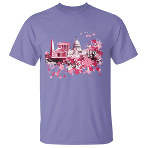 Washington DC Cherry Blossoms T Shirt Capitol Building Monuments Memorials Sakura TS11 Violet Print Your Wear